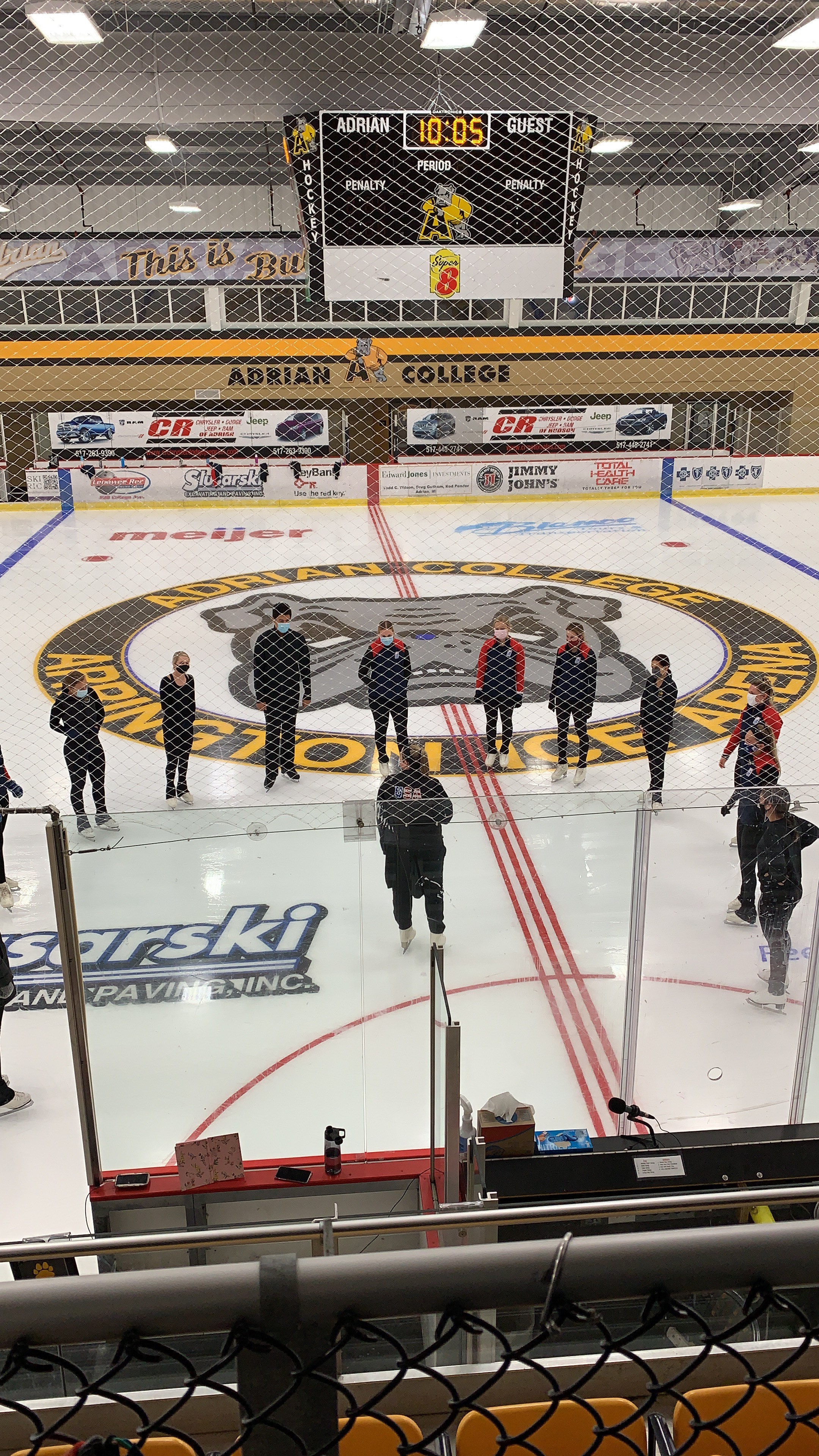 adrian college synchronized skating