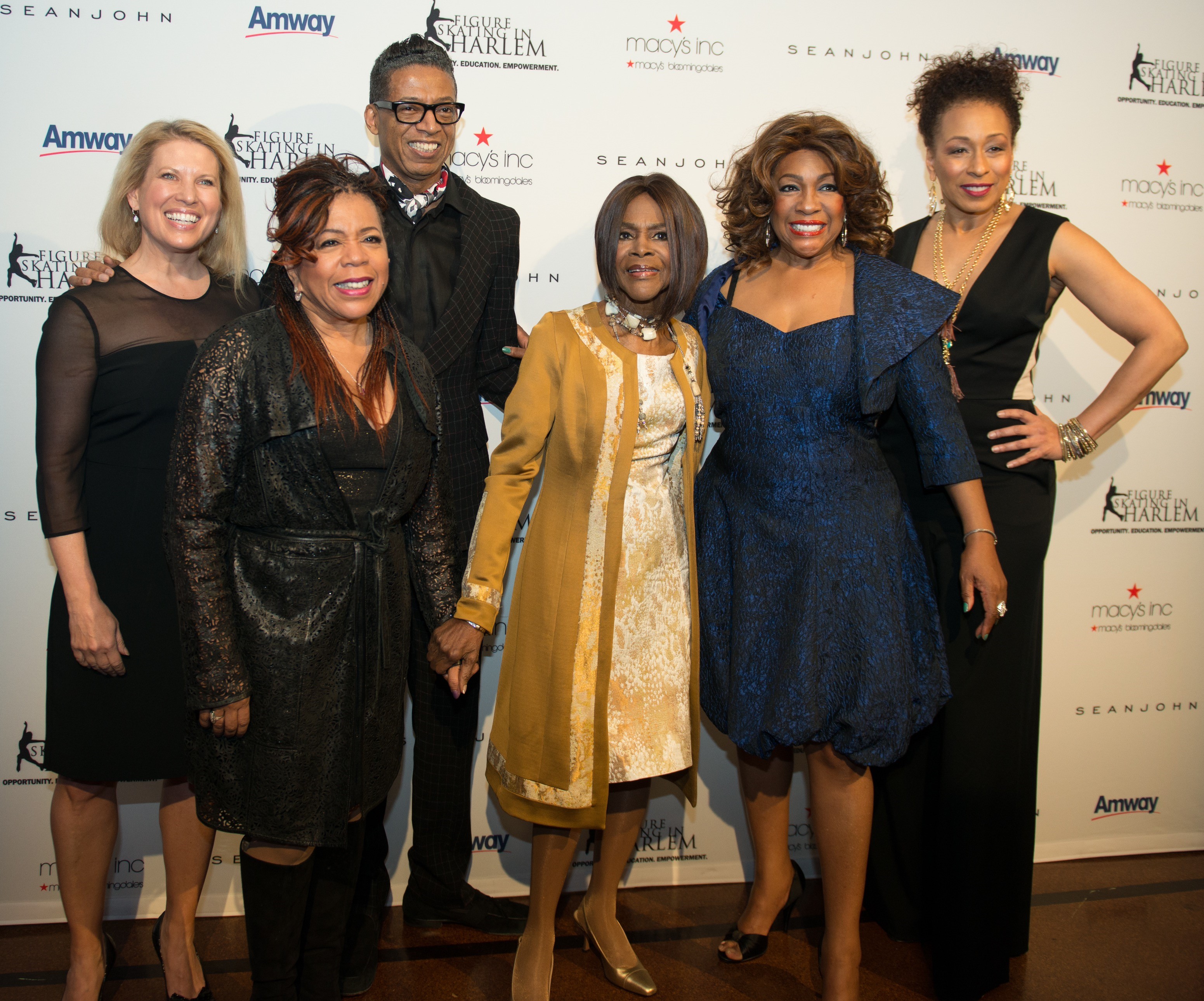Figure Skating in Harlem honored legendary actress Cicely Tyson (gold coat) during a recent gala. 