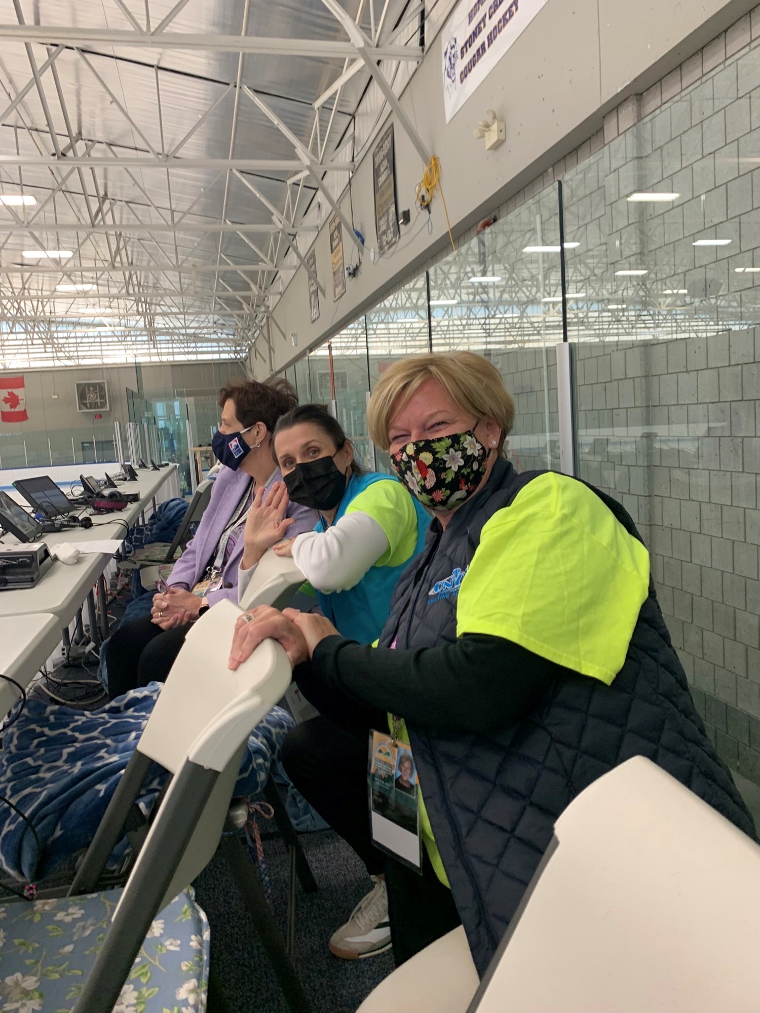Volunteers in the stands at the U.S. Adult Championships