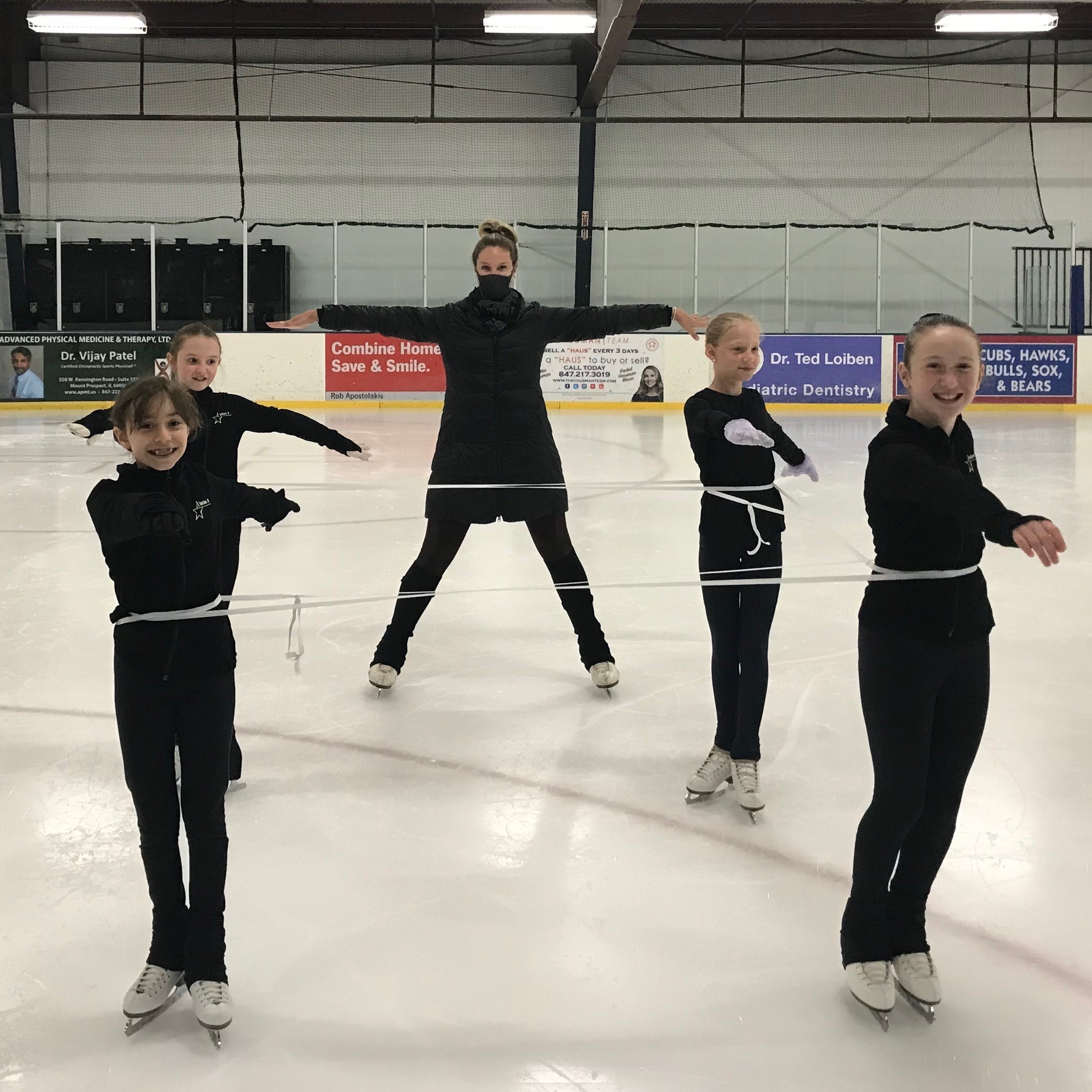 synchronized skaters in the time of covid