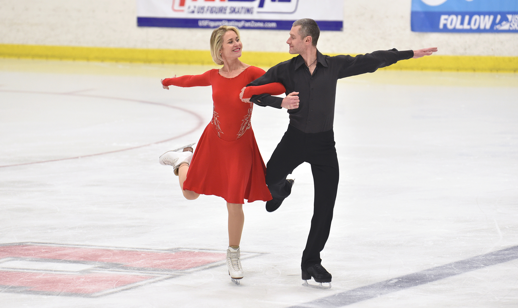 Adults skating at the U.S. Adult Figure Skating Championships